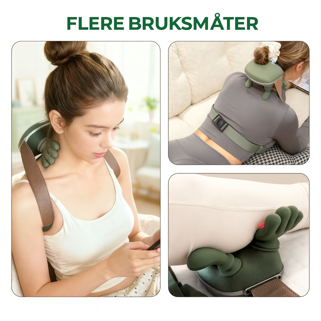 RelaxBuddy - Elektrisk nakke- og skuldermassasje™